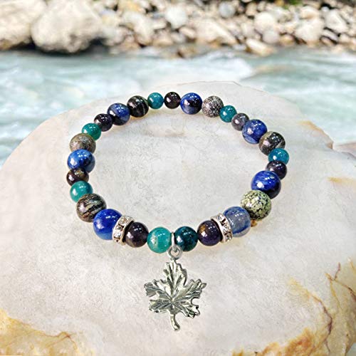 Image of Shubhanjali Crystal Elastic 8mm Stretch Customized Bracelet for Men and Women-(Standard,Multicolor)
