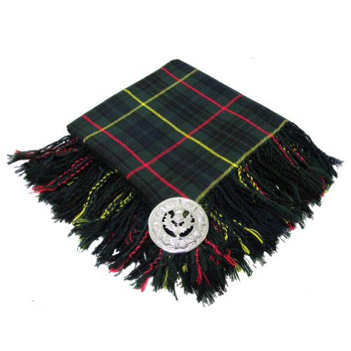 Tartan Fly Plaid With Brooch Wireless HiFi Bluetooth Cuffie in-ear-1702