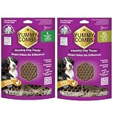 Yummy Combs Dog Dental Treats – Vet VOHC Approved – Delicious Chicken Protein – Removes Tartar with Cleaning Comb Shape – Large and Extra Large 12oz