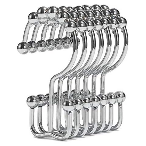 Goowin Stainless Steel Shower Curtain Hooks Cover