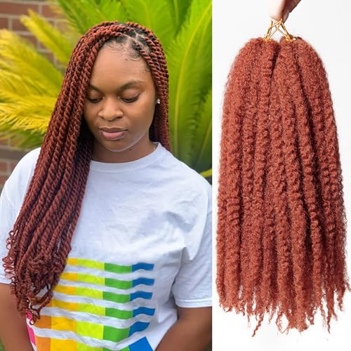 TUVOJALE Marley Twist Braiding Hair 18 inch Afro Kinky Curly