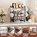 Plaviya Coffee Bar Station Organizer, 4 Tier K Cup Organizer Mug Holder with 12 Hooks, Coffee Pod Holder, Multifunctional Countertop Organizer for Kitchen