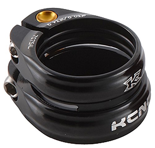 KCNC Abrazadera Tija Sillín SC-13 Twin-Clamp 31.8/27.2mm Negro