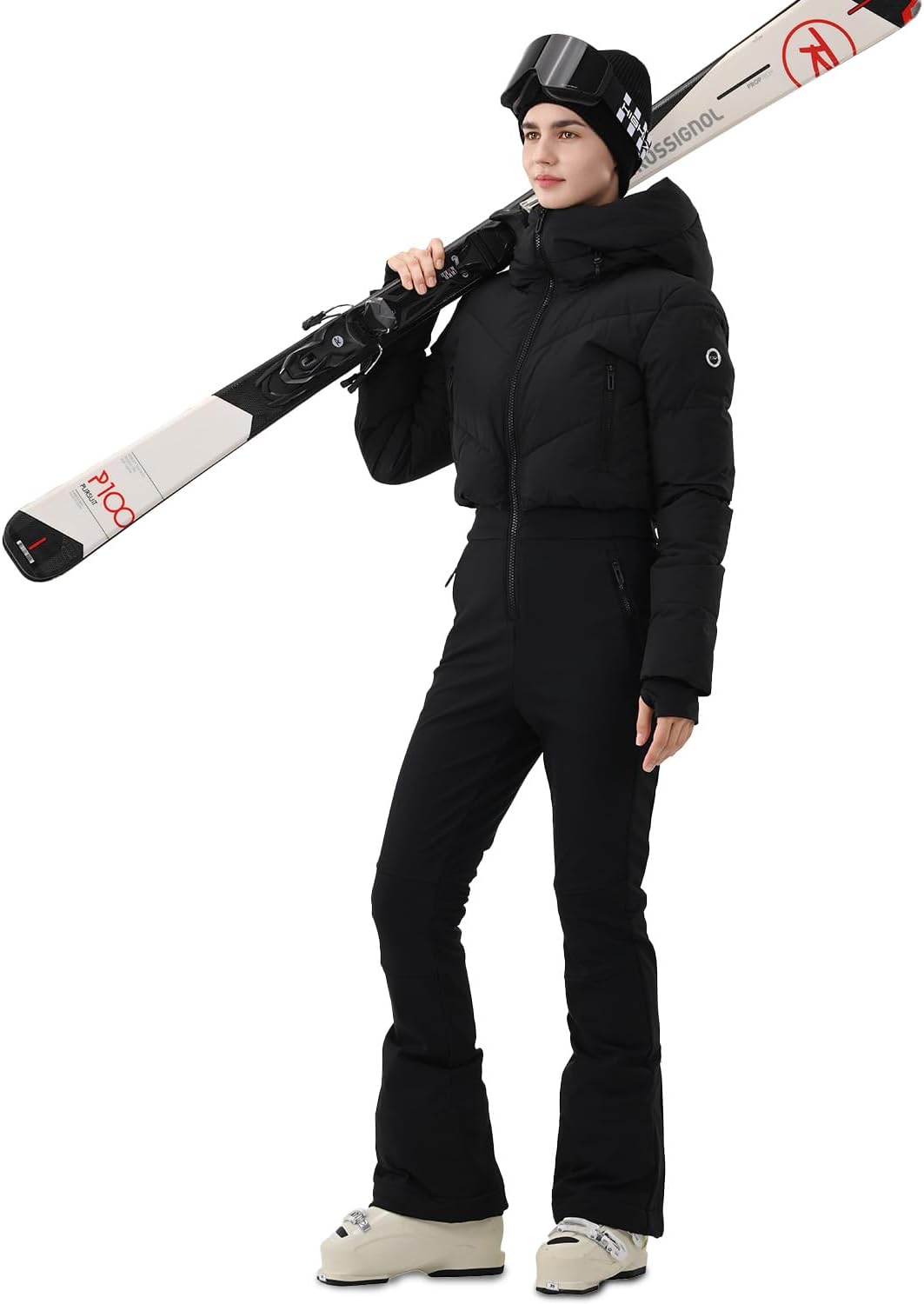 HIGH EXPERIENCE Womens Ski Suit One Piece Snowsuit Snow Slim Jumpsuits Snowboard Outfit Waterproof Insulated Winter Warm - Image 3