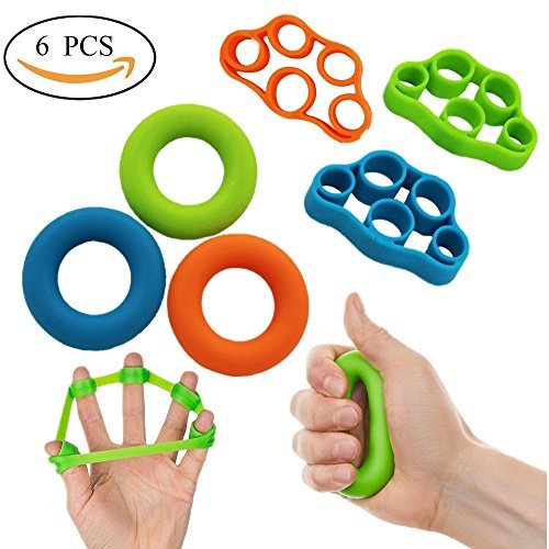 Buy DOCA Finger Stretcher Resistance Bands, 6 Levels Hand Grip