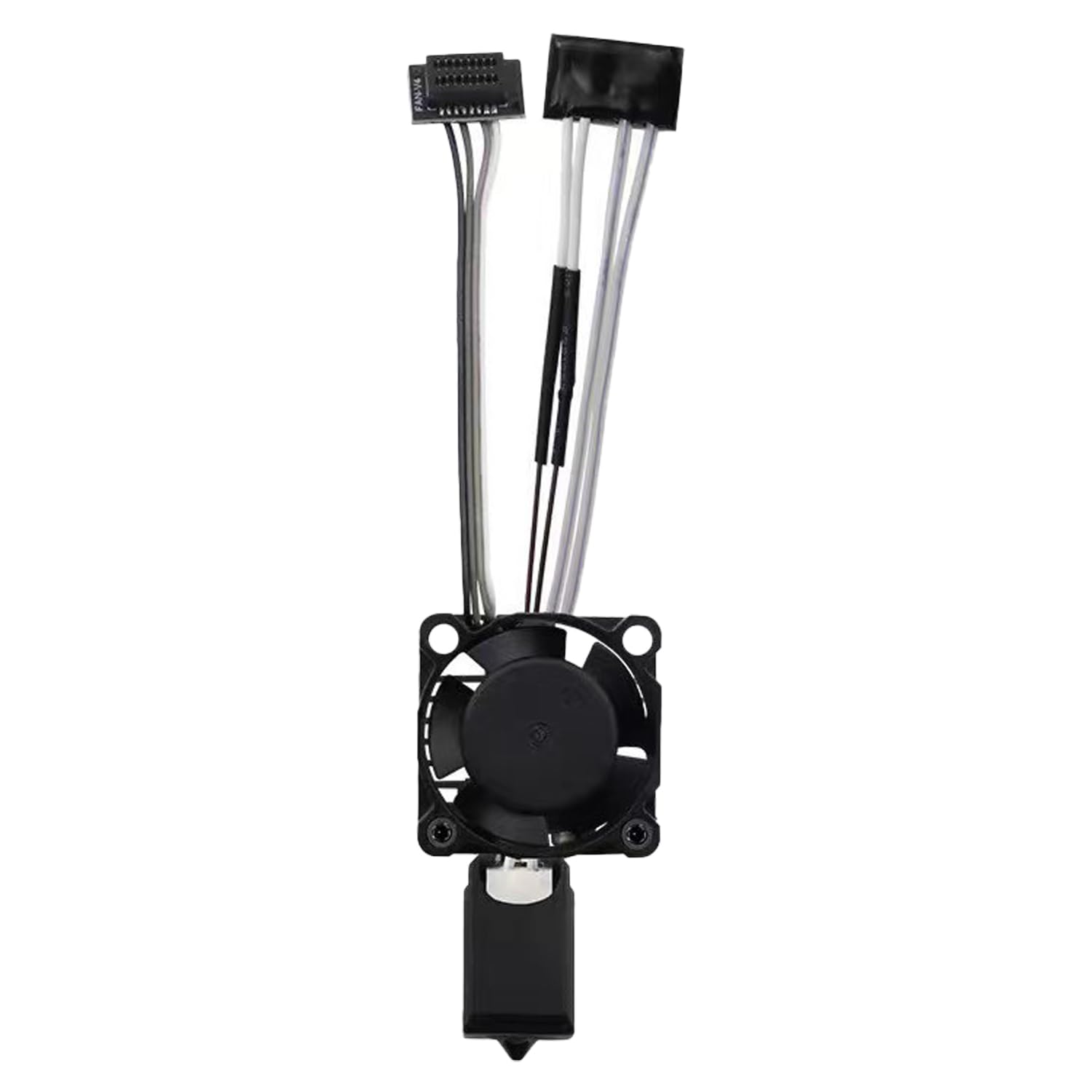 P1P/P1S Full Assembled Ceramic Hotend with Fan 0.4mm Hardened Steel Nozzle for 3D Printer Bambu Lab P1P/P1S Extruder Print Head Hot End Kit with Heater Cartridge Thermistor High Speed Printing-image-13