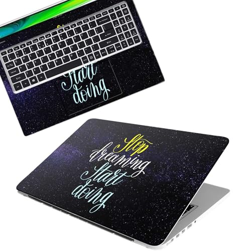 Galaxsia Malcom Quote Full Body Vinyl Laptop Skin/Sticker/Cover Upto 15.6 Inches Laptops Laminated-Removable-HD Quality Compatible for Hp-Dell-Sony-Lenovo-Asus etc.(15x10 Inches)