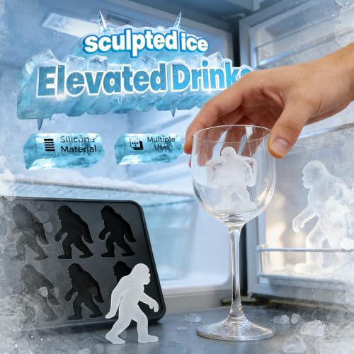 Molde de hielo de silicona con forma de pie, 6 cavidades miniatura 2