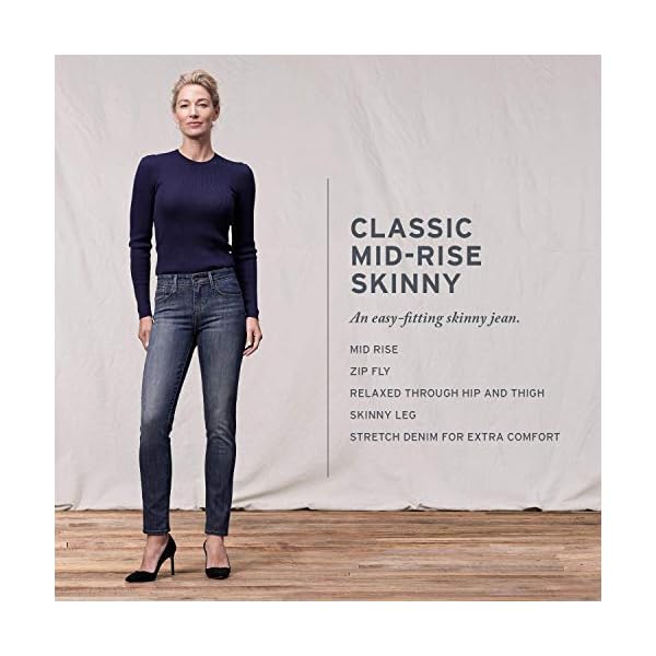Levi's Women's Classic Mid Rise Skinny Jeans Pants, -blue show Tune, 31 (US 12) R