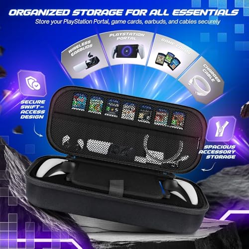 TNP Products Estojo de Transporte Tnp para Playstation Portal-Estojo de Viagem Portátil para Ps5 Por