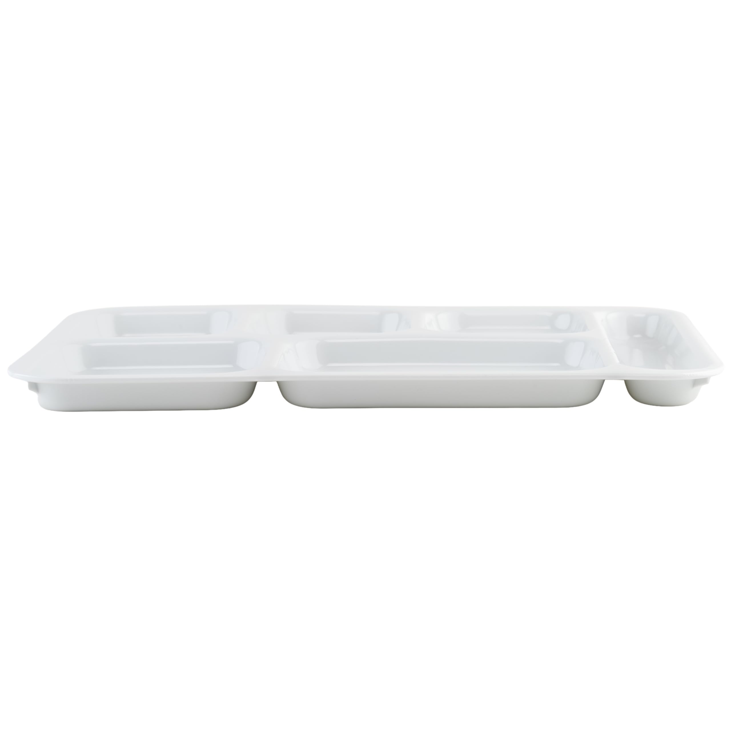 G.E.T. Enterprises TR-153-W Lot de 12 plateaux à 6 compartiments en polypropylène Blanc 25,4 x 36,8 cm