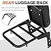AUFER Detachable Black Rear Passenger Backrest Sissy Bar with Luggage Rack and Backrest Pad Compatible with for Rebel 250 CA250 CMX250 All Years