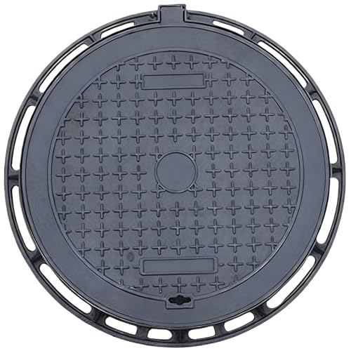 Couvercle de puisard 61 cm en fonte robuste avec cadre de drainage
