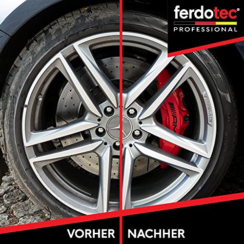 ferdotec® velgenreiniger met kleurindicator | Speciale velgenreiniger voor aluminium velgen, gelakte velgen & stalen velgen | Premium velgverzorging actieve gel zuurvrij 1000ml - Image 7