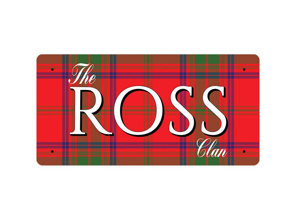 McMug - The Ross Clan (Ross Modern Tartan) - Metal Sign, Decorative Sign, 200mm x 100mm
