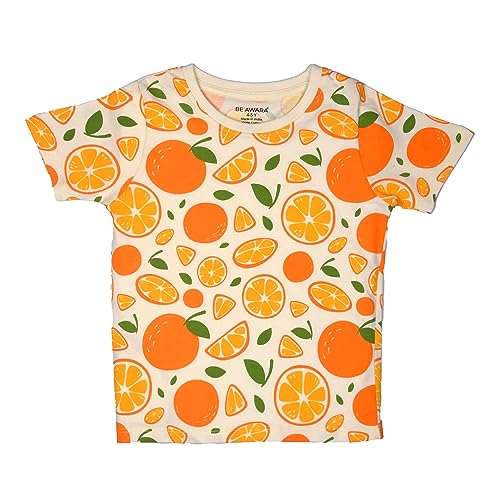 Image of Be Awara Kids Printed Half Sleeves T-shirt & Shorts Clothing Sets, 100% Cotton Soft Unisex Cord Set, Comfortable Wear for Kids With Cool Prints, Everyday Casual Wear for Boys & Girls