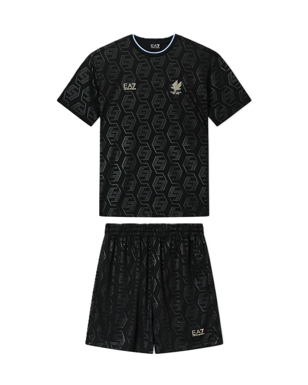 EA7 Emporio Armani 7M001304AF13537 - Conjunto de camiseta y pantalón corto para hombre