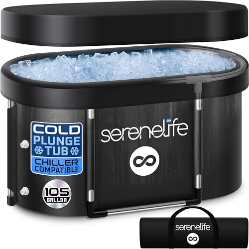 SereneLife 105 Gallon Insulated Oval Tub