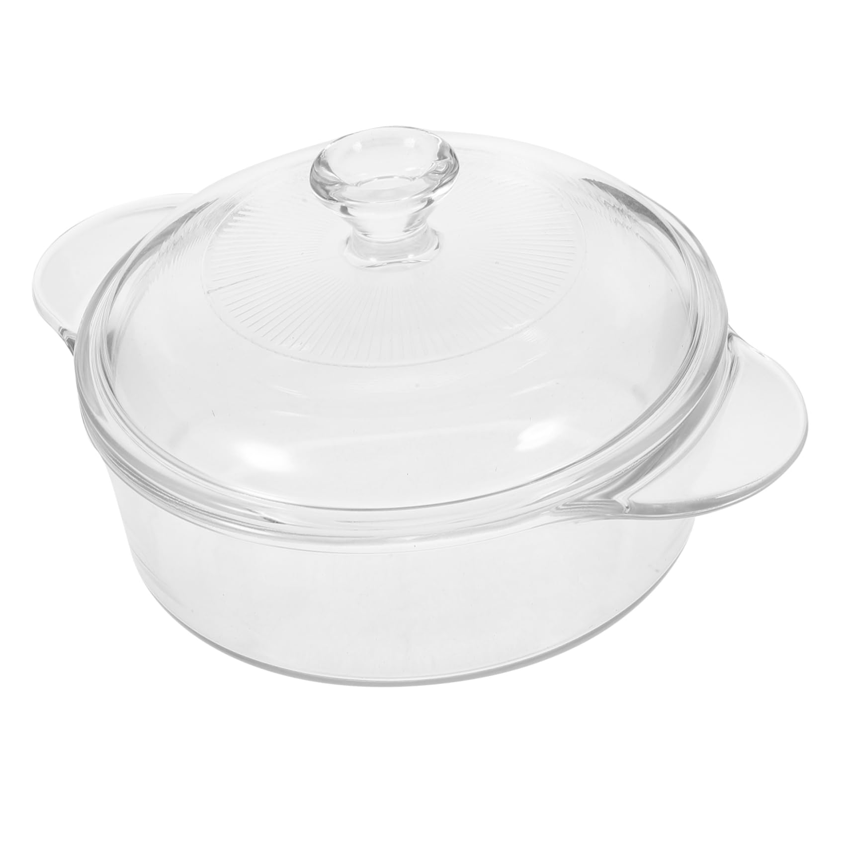 SECFOU Salatschüssel aus Glas mit Deckel Große Schüssel für Servieren und Aufbewahrung Glasschüssel für Küche und Party