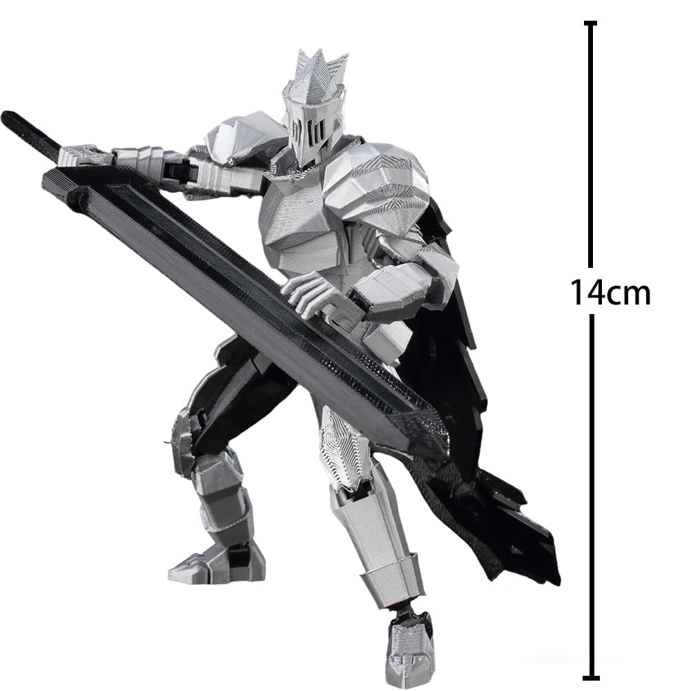 Zhongkaihua Kavallerie-Ritter-Figur, 3D-Druck, mittelalterlicher Stil, voll bewegliches Modell, 14 cm, Actionfiguren, Ornamente, Sammlung, Geschenke, dekorativ