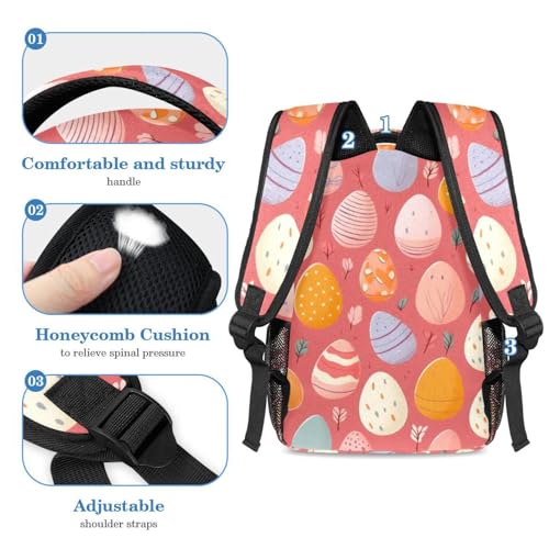 Sac à dos avec trousse rose et multicolore pour garçons et filles - 4