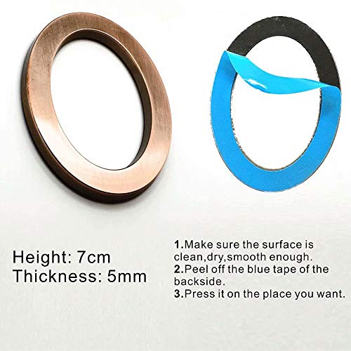 Diggoo 20 Pack Mailbox Numbers 0-9, 2.76 Inch High, Door Address Numbers Stickers For Apartment, House, Room, Office, Cars, Trucks, Bronze Plating Process Number Sign #TOP2