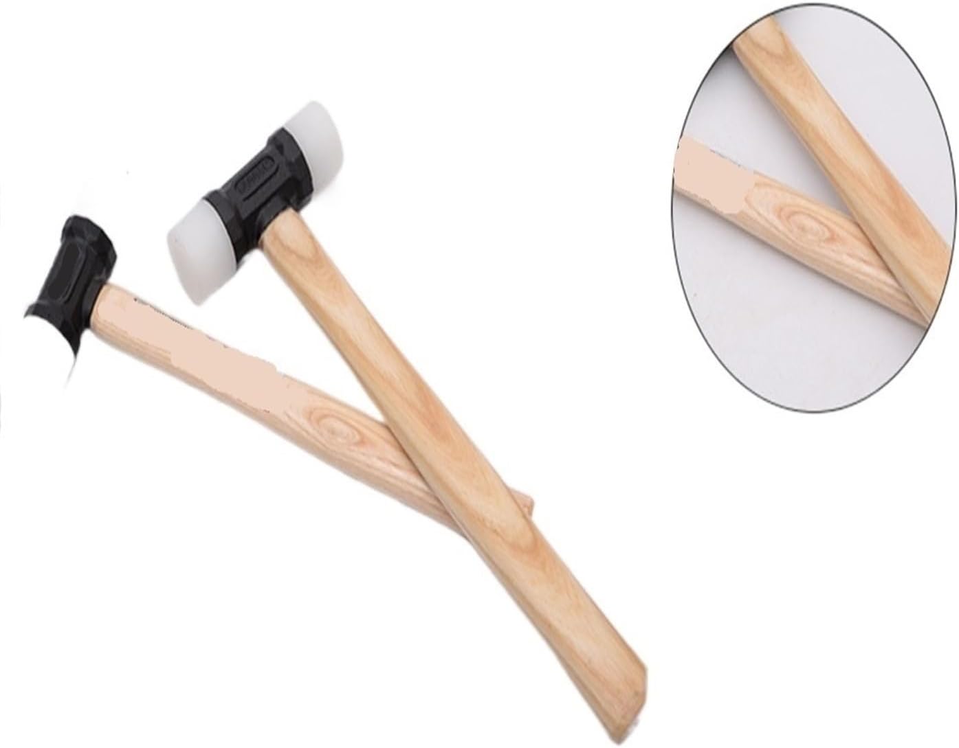 Hammer Nylon Hammer Leathercraft Carving Hammer with White Wax Handle DIY Installation Hammer Repairing Tools Hammer