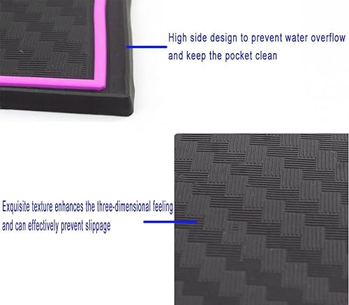 Miniatura 3 de Accesorios para Dodge Charger 2015-2023 Insertos antipolvo, forros de bolsillo de puerta, alfombrillas de consola central, juego de 22 piezas