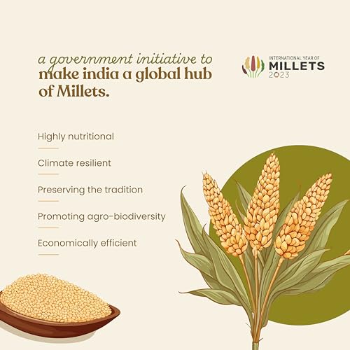 Image of Bharat Vedica Bajra Millet 500gm | Organic Pearl Millet | 100% Natural & Gluten Free | Rich in Fibre & Protein