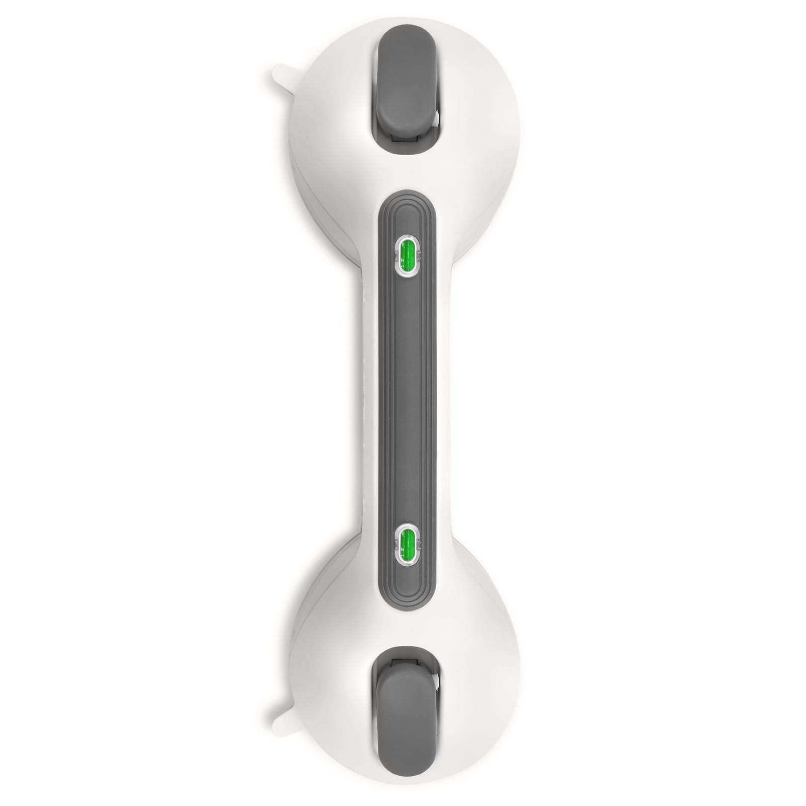 Newthinking maniglie ventosa da bagno 30cm, doccia anziani maniglia ventosa con Indicatore, maniglione ventosa bagno per Anziani disabili (Grigio scuro)