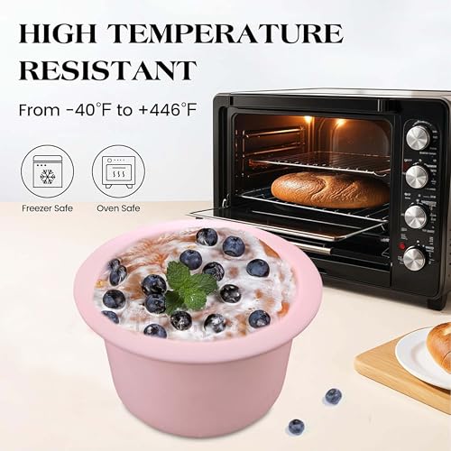 Image of MoldBerry Silicone Round Bento Cake Mold - Non-Stick, Flexible, Reusable Baking Pan for Mini Cakes, Muffins, Desserts, Chocolates - Food Grade Silicone Bakeware (Pack of 1)