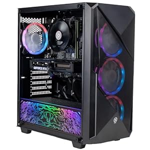 XUM Legend Prebuilt Gaming PC: Intel Core i5-10400F, Nvidia GeForce RTX 4060 8GB, 32GB DDR4 RAM, 500GB NVMe SSD, 1TB HDD, 700W PSU 80+ Bronze, aRGB, WiFi, Windows 11 Home, VR Ready, Black Case