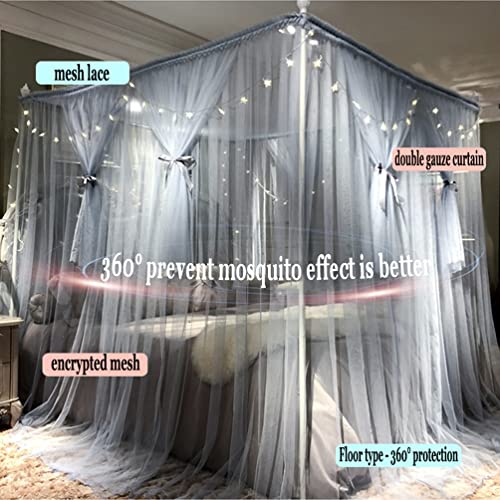 Moustiquaire de lit 4 coins pour stopper les insectes sur lit 200x220 - 4