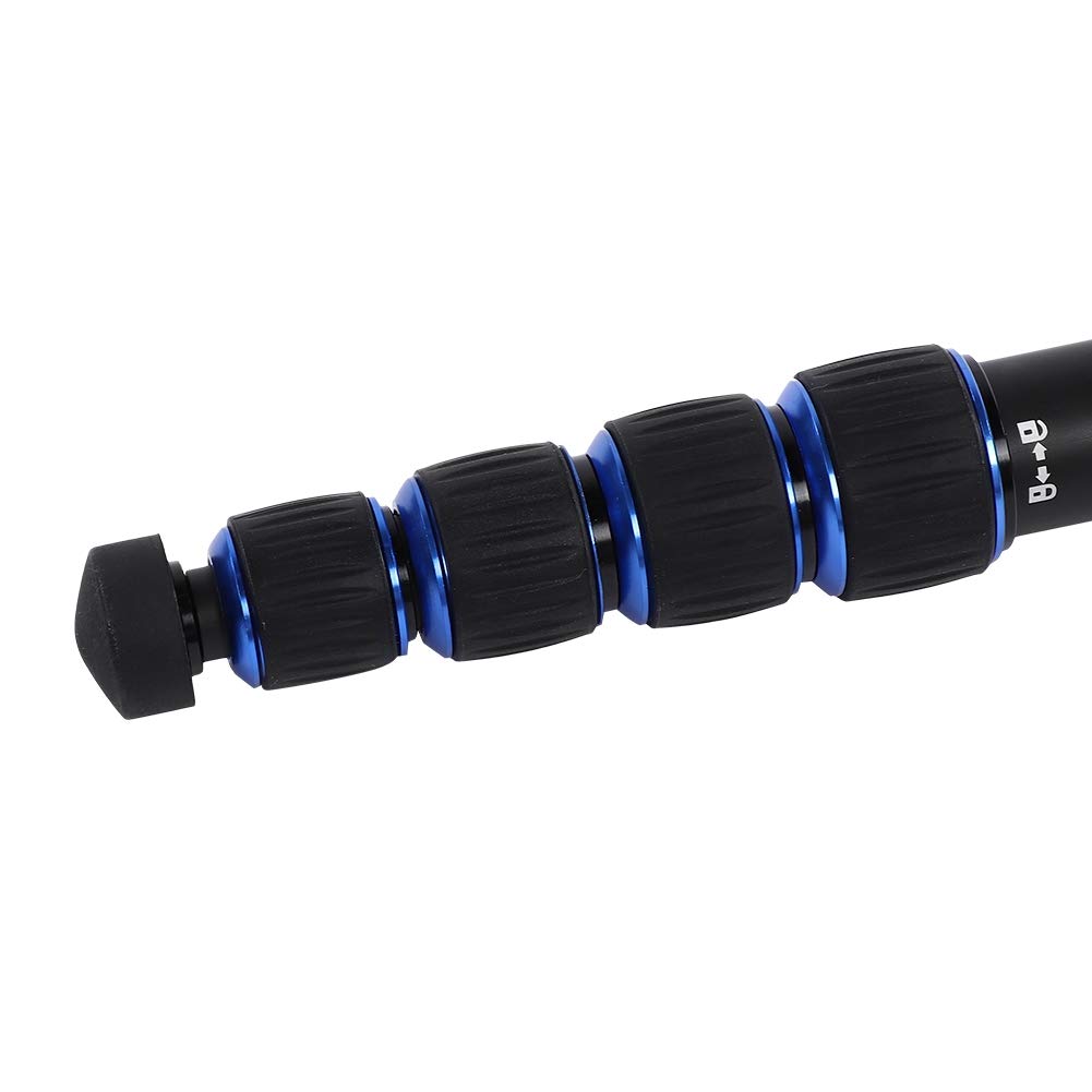 Trípode monopié telescópico de aleación de aluminio para cargas pesadas de 5 kg, monopié portátil para cámara con base trípode, altura ajustable de 45 a 165 cm, compatible con
