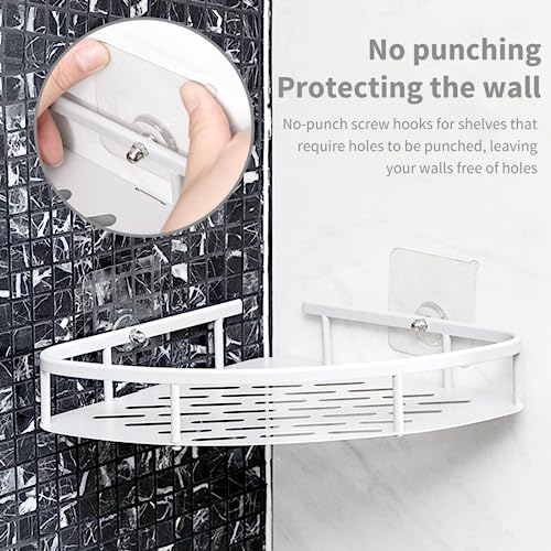 Image of TAZLYN super screw for wall stick hook for wall hanging without drill wall hanging hook for wall hooks for hanging strong photo frame hooks for wall hooks adhesive hooks for wall heavy duty PACK OF 10