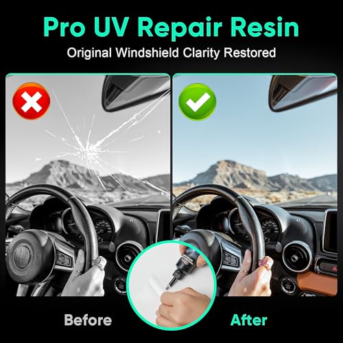 image for popalula 2 Pack Windshield Chip Repair Kit - 2025 Upgrade Car Windshie