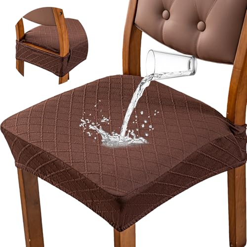 Image of Genina Waterproof Seat Covers for Dining Room Chair Covers,No Rear Covers