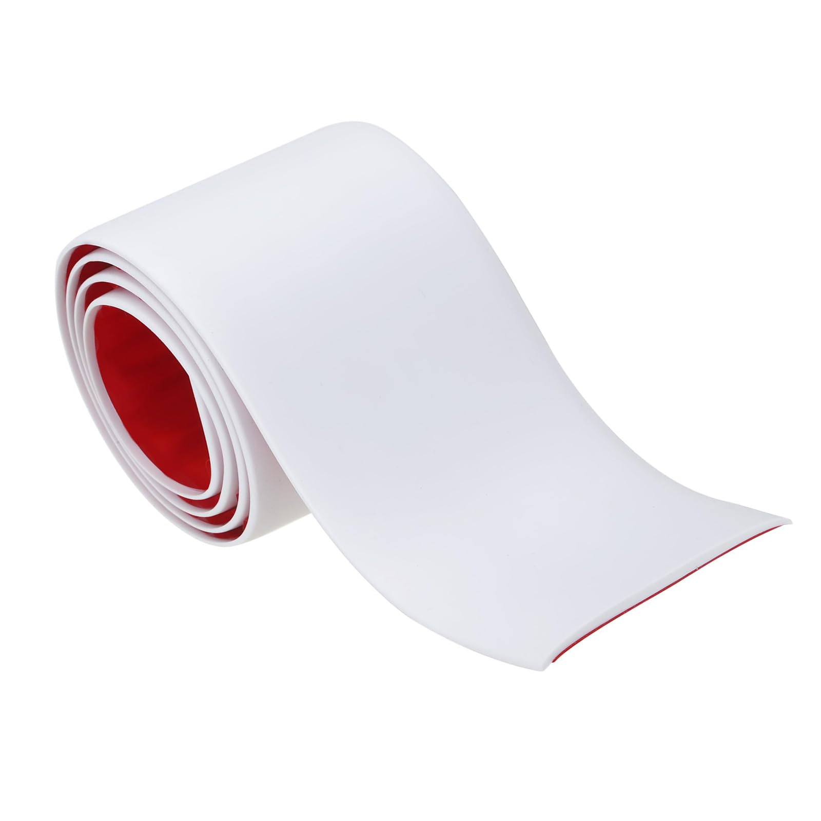 Unifizz Self Adhesive Floor Transition Strip, 3" x 3 Ft PVC Flat Divider Flooring Trim for Joining Floor Gaps, Carpet to Tiles Threshold Cover, Doorway Edging for Laminate, White