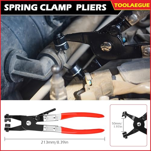 Image of TOOLEAGUE 8Pcs Fuel Line Disconnect Pliers Set,Hose Pipe Clamp Clip