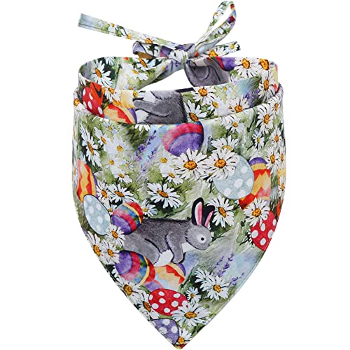 Easter Dog Bandana Reversible Triangle Bibs Scarf Accessories for Dogs Cats Pets