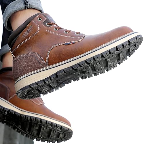 Image of ARRIGO BELLO Mens Winter Boots Snow Shoes Casual Booties US Size 8-12 | Warm Fur Lined,Mesh Lined,Non-slip,Breathable,Durable,Outdoor,Ankle Boot,Comfortable,Removable Insole