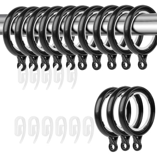 40 Pack Curtain Rings and Hooks