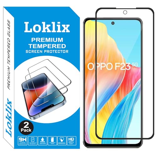 Image of Tempered Glass for OPPO F23 5G - 9H Hardness, Full Coverage, Easy Installation, Bubble-Free (Pack of 1)
