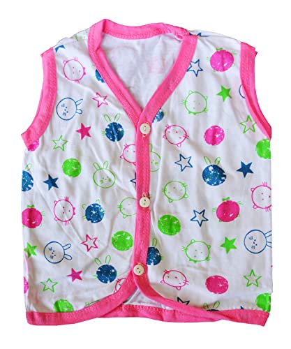 Image of New Born Baby Itch Free Feel Free Multi Printed White 100% Cotton Jabla Combo (Set of 10)(0to6 Months)