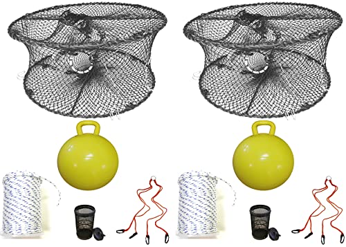 2-Pack of KUFA Sports Foldable Prawn Trap (Stretched Mesh Size:1-3/4