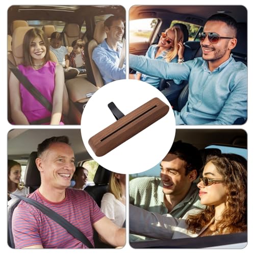 Image of AC Vent Clip For Car, Car Diffuser, Diffuser For Wooden Vent Clip 9x1.8cm + 4 Refill Sticks Aroma Gift Set