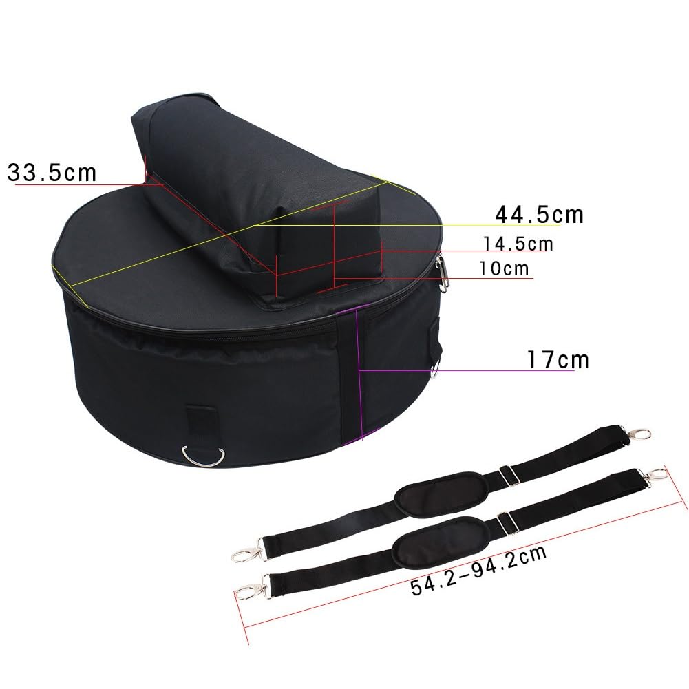 Snare Drum Bag, tragbarer Rucksack Snare Drum Aufbewahrungstasche Oxford Cloth Snare Drum Bag Percussion Instrument Zubehör Gig Bags