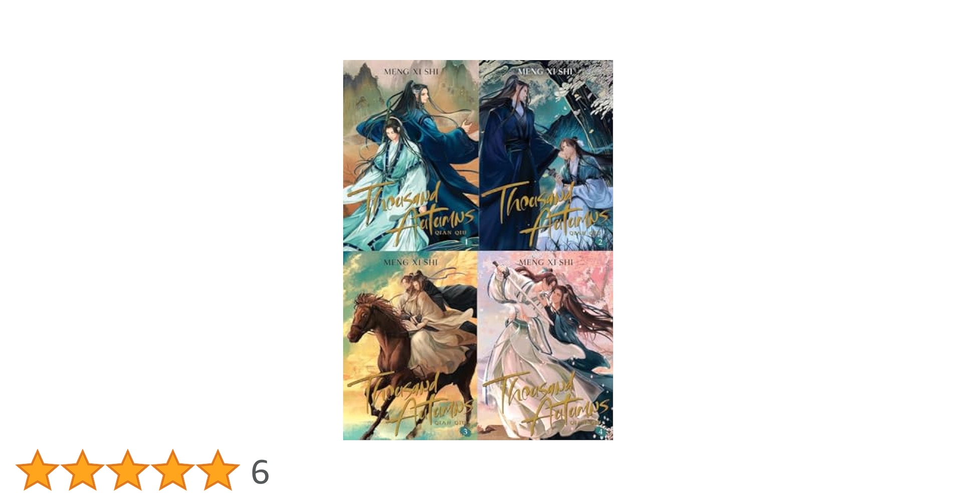 Thousand Autumns: Qian Qiu (Novel) 4 Books Set (Vol. 1 - Vol