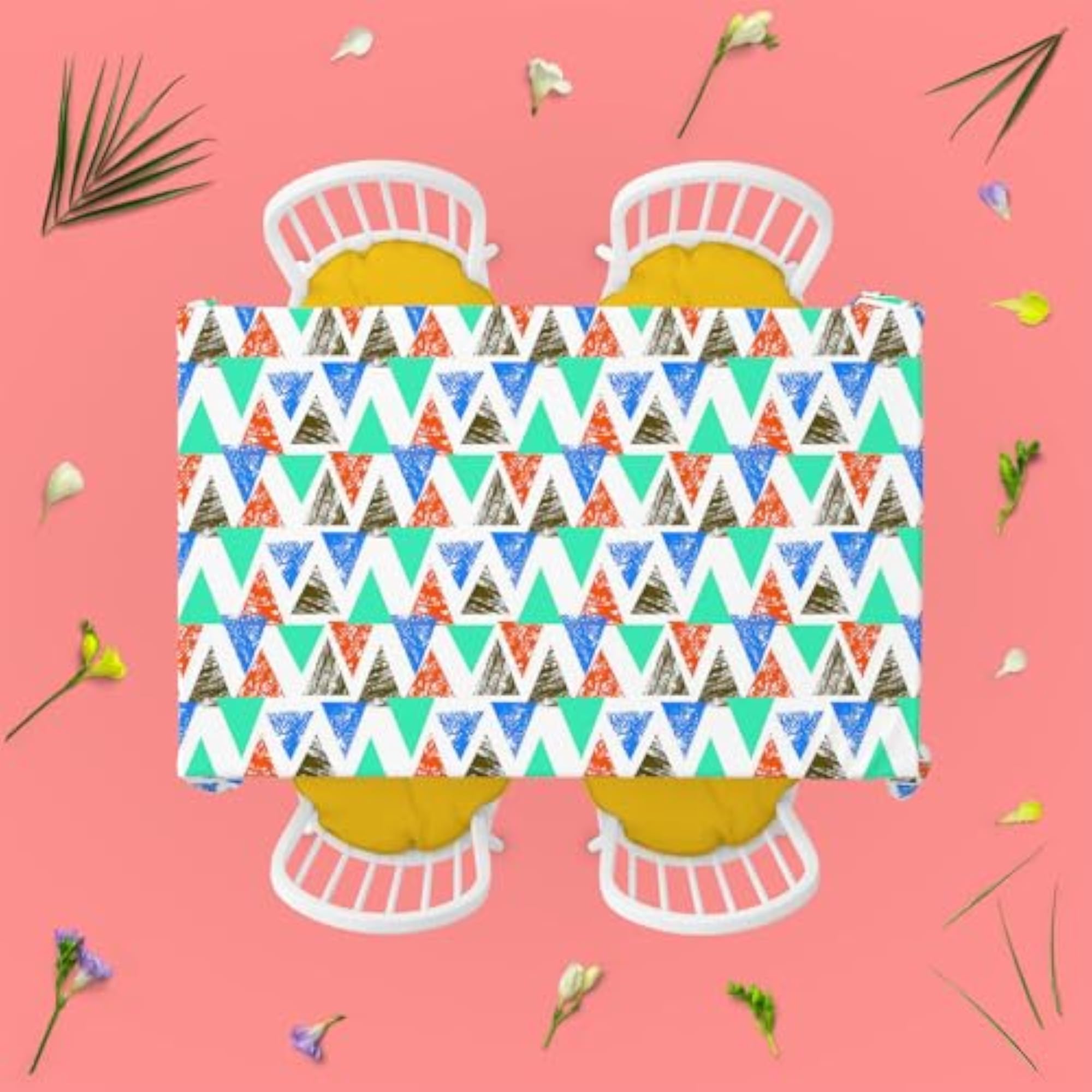 Mixed Triangled Table Cloth Cover for Dining & Center Table