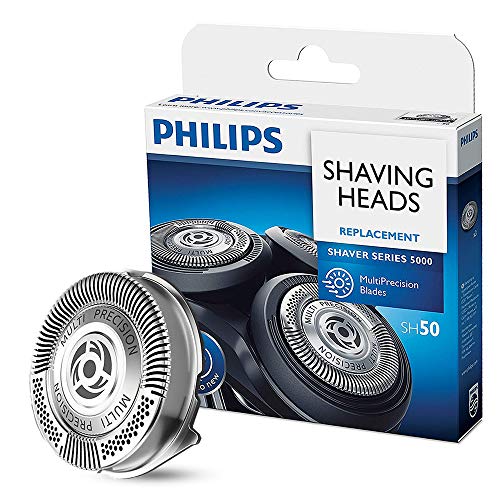 SH50 Replacement Shaver Heads Compatible With Philips Norelco, Fits S5000, S6000 and AquaTouch, Standard, 3 Shaver Heads